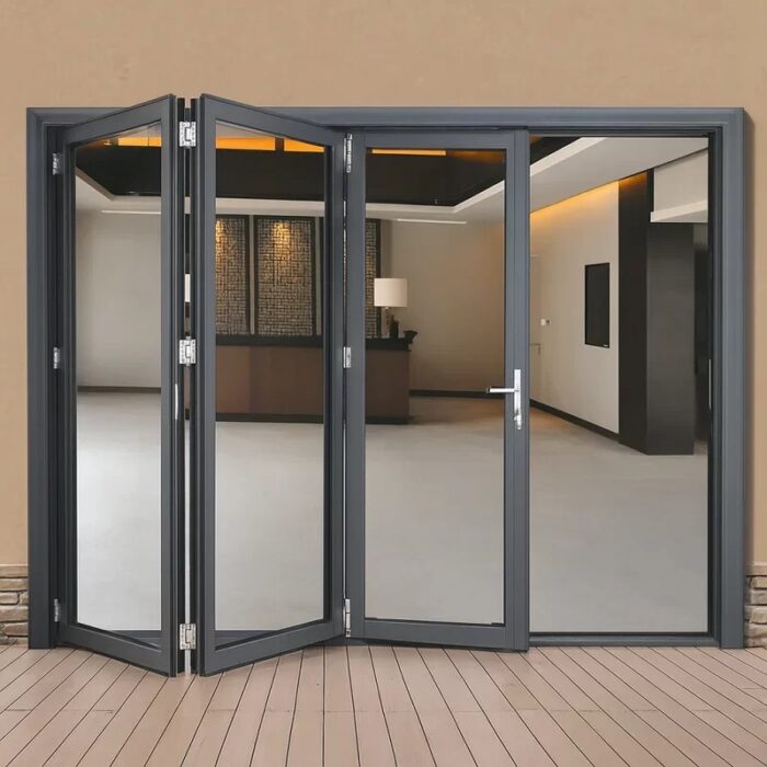(folding) درب و پنجره دوجداره آلومینیومی آکاردئونی - تصویر 1