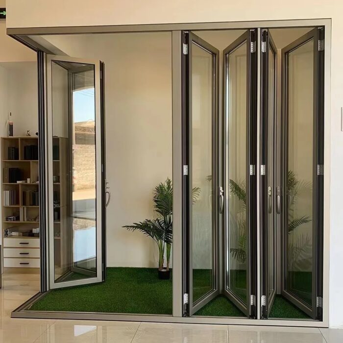 (folding) درب و پنجره دوجداره آلومینیومی آکاردئونی - تصویر 2