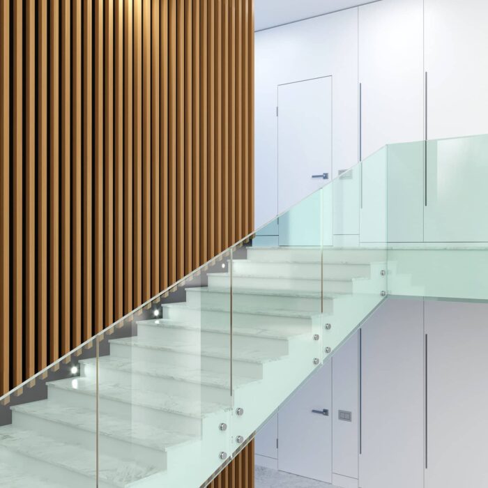 (Glass railing) نرده شیشه‌ای - تصویر 1